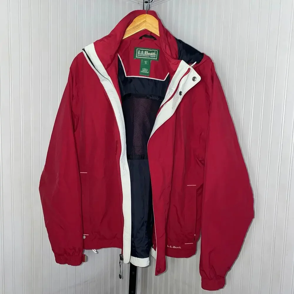 Vintage L.L. Bean Men'x XL Red Utility‎ Outerwear Jacket